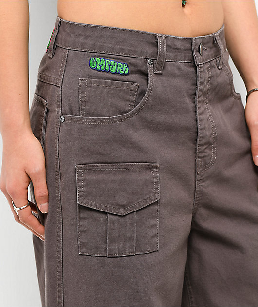 Empyre Extent Taupe Wide Leg Relaxed Cargo Pants