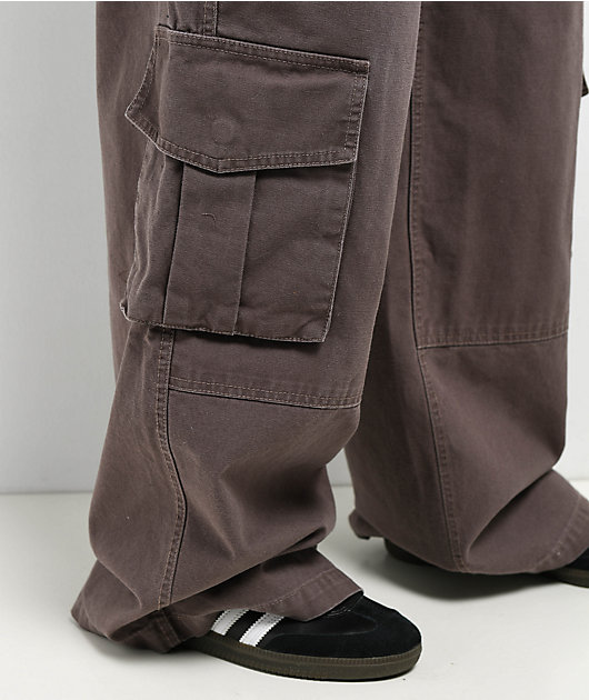 Empyre Extent Taupe Wide Leg Relaxed Cargo Pants