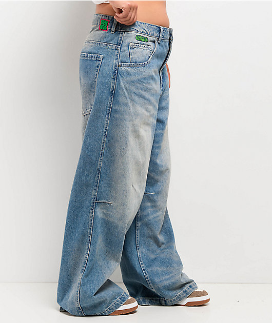 Empyre Extent Winne Light Wash Wide Leg Jeans