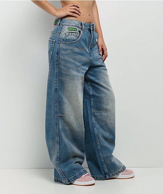Empyre Extent Winne Light Wash Wide Leg Jeans