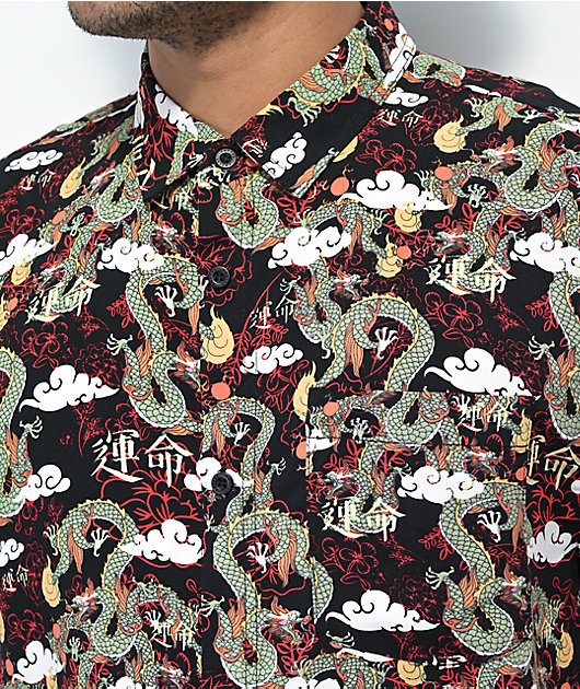 Empyre Floral Short Sleeve Button Up Shirt