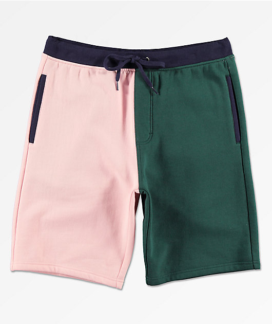 Color block sweat shorts Clearance