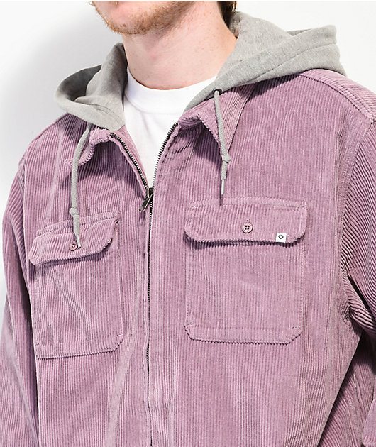 Empyre Fluke Sea Fog Corduroy Hooded Jacket | Zumiez