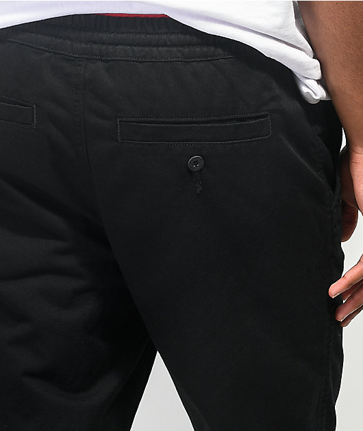Empyre Franc pantalones negros de cintura elástica
