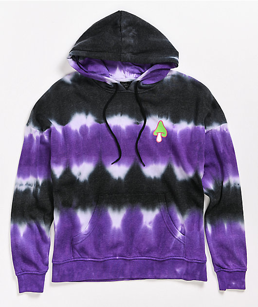 Empyre Fredia Old Soul Black & Purple Tie Dye Hoodie