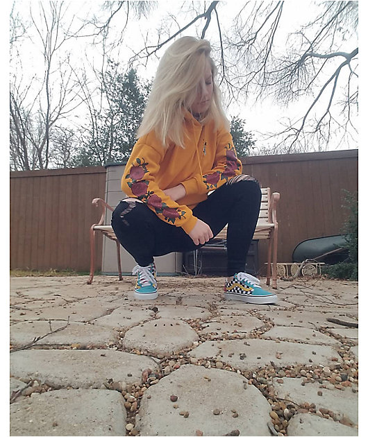 Empyre Fredia Rose Sleeve Yellow Hoodie