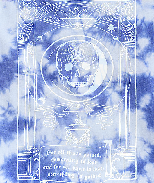 Empyre Fredia Skull Blue Tie Dye Hoodie