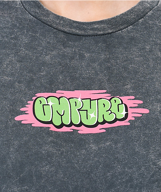 Empyre Fresh Hit Charcoal Crop T-Shirt