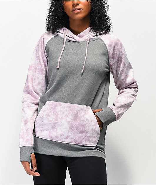light grey tie dye hoodie