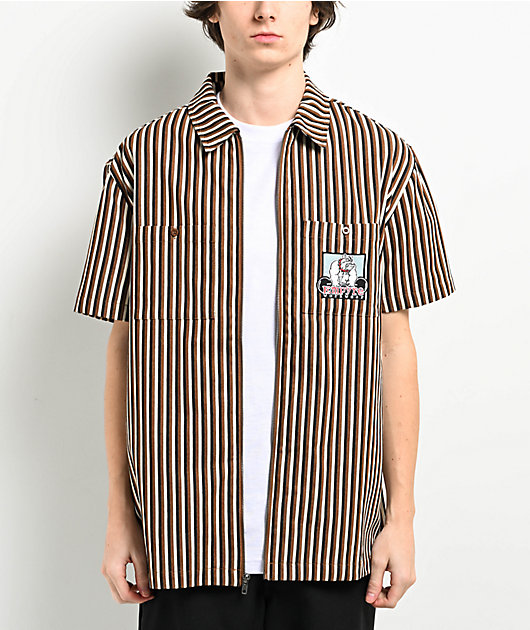 トップス Broad Stripe L/S Oversized Regular Shirt Graphpaper (グラフペーパー) Broad L/S Oversized Regular