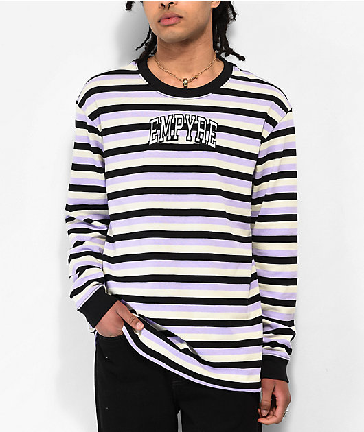 Purple and black store long sleeve shirt