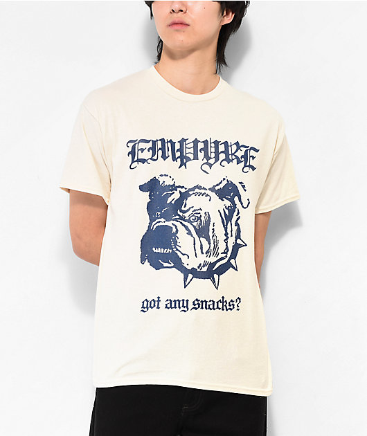 Zumiez, Shirts, Empyre Chuck Off White Blue Baseball Jersey