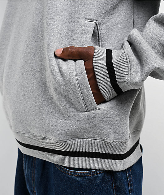 Empyre Grad Quarter Zip Grey Sweatshirt | Zumiez