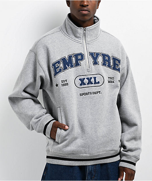 Empyre Grad Quarter Zip Grey Sweatshirt | Zumiez