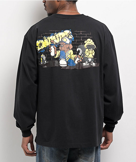 Empyre Graff Animals Black Long Sleeve T-Shirt