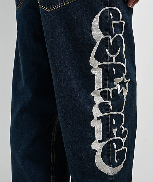 Empyre Kids Loose Fit Blue Denim Skate Pants