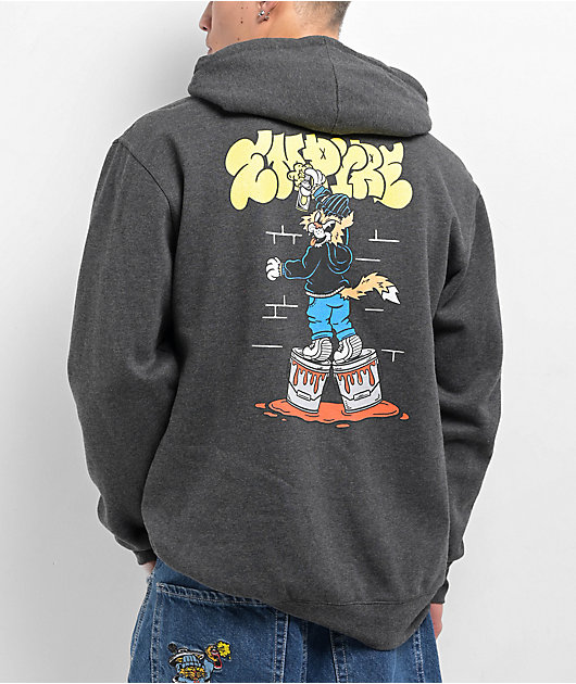 Empyre Graff Cat Grey Hoodie Zumiez