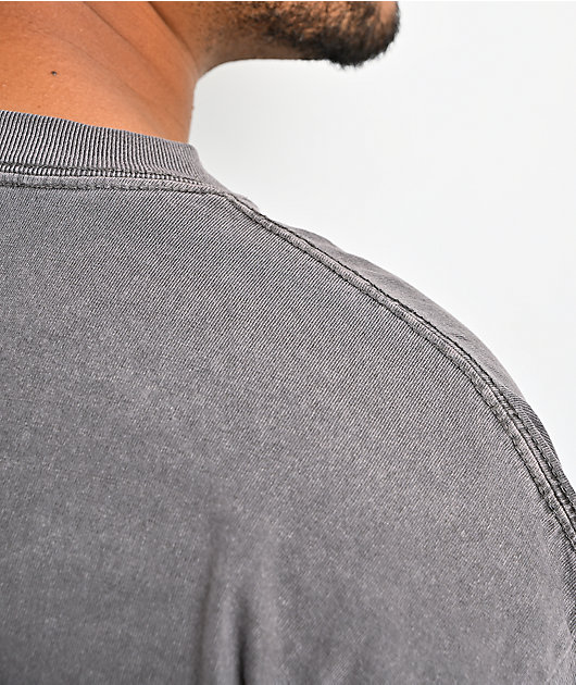Empyre Graffiti Oval Logo Vintage Grey T-Shirt