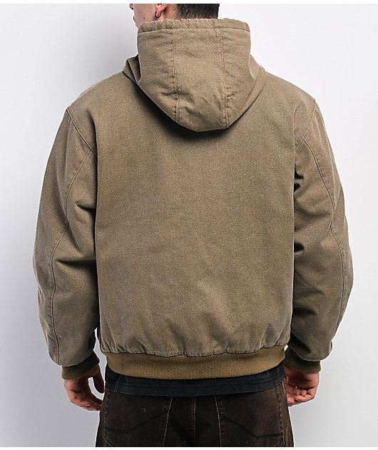 Empyre Grate Tan Hooded Canvas Jacket