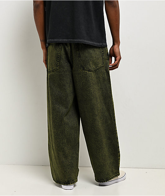 Empyre Green Wash Ultra Wide Skate Jeans
