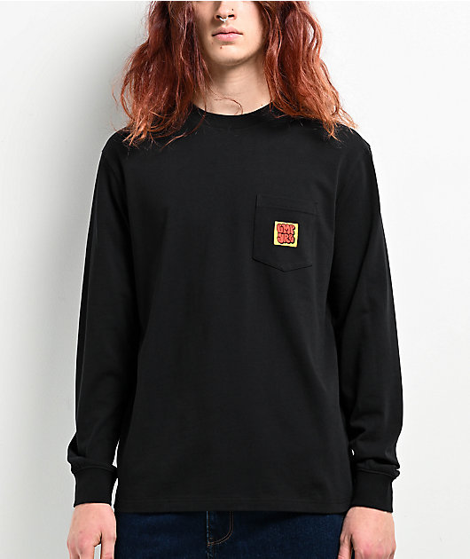 Empyre Hammer Time Heather Black Long Sleeve Pocket T Shirt Zumiez