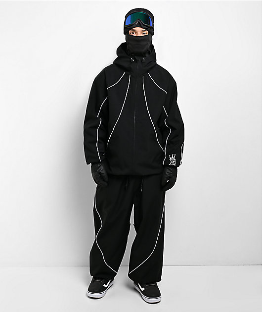 Empyre Hyak Black 10K Carpenter Snowboard Pants