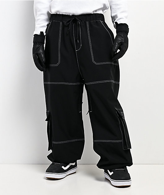 Empyre Hyak Black Cargo 10K Snowboard Pants