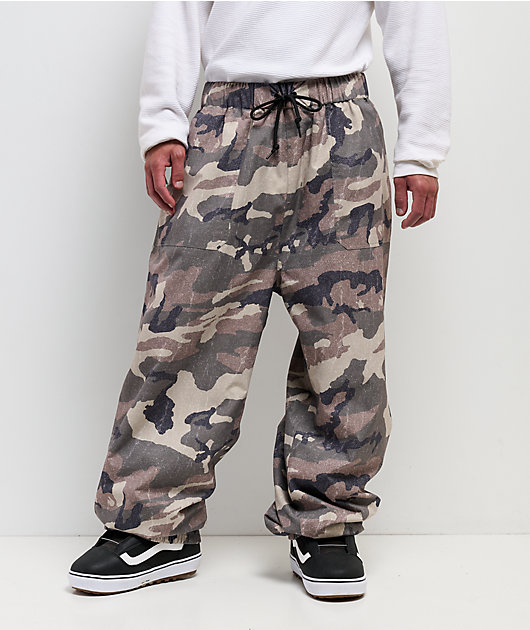 Empyre Hyak Camo Loose Fit 10K Snowboard Pants | Zumiez