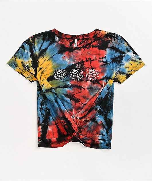 Empyre Ilaria Tie Dye Knot Front T-Shirt