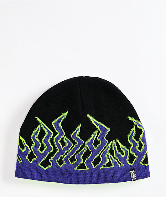 帽子 Black Eye Patch OG LABEL FLAMES BEANIE BlackEyePatch】OG LABEL FLAMES BEANIE / スタッフブログ