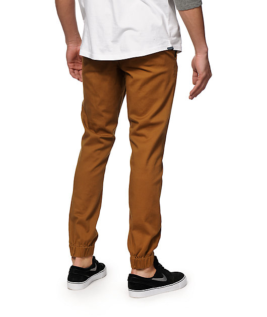 Empyre Jag pantalones chinos joggers de tela asargada