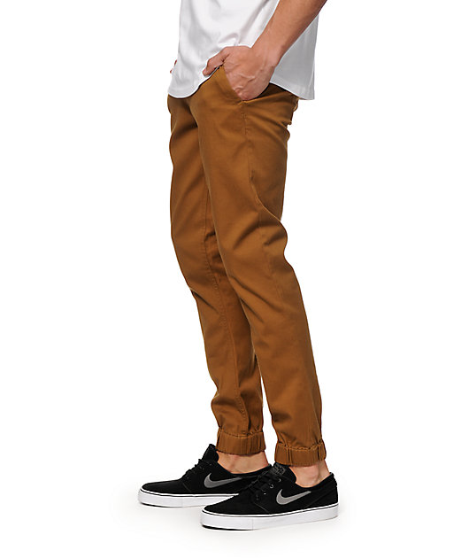 Empyre Jag pantalones chinos joggers de tela asargada