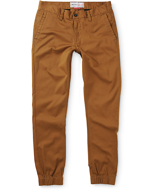 Empyre Jag pantalones chinos joggers de tela asargada