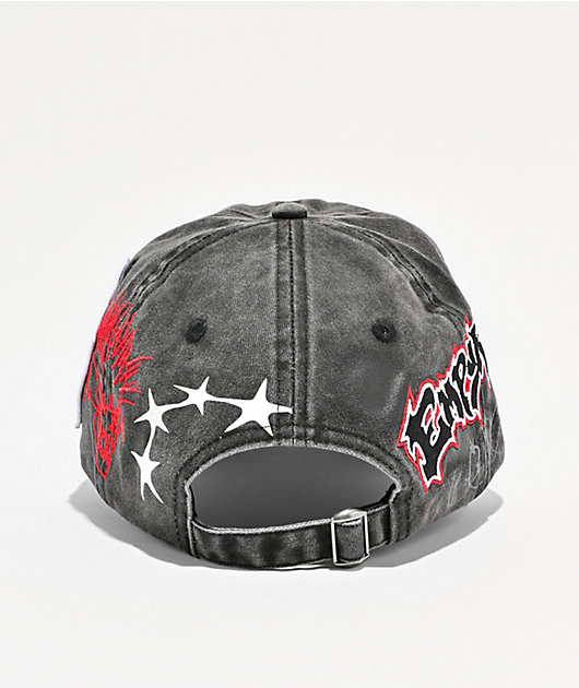 Empyre Johnny Patched Black Wash Strapback Hat