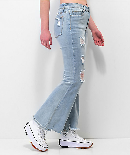 Empyre Kaytee Flare Distressed Jeans