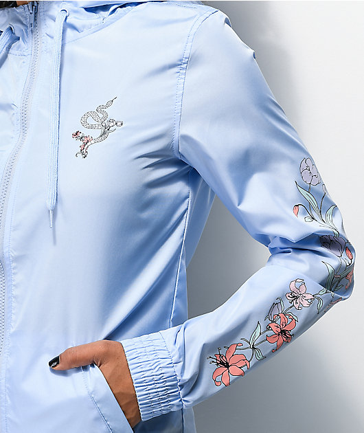 Empyre Keana Flower Blue Windbreaker Jacket