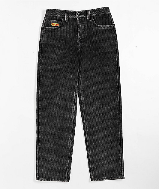 Empyre Kids Black Wash Corduroy Loose Fit Pants