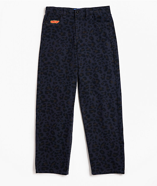 Empyre Kids Cheetah Black Loose Fit Canvas Skate Jeans