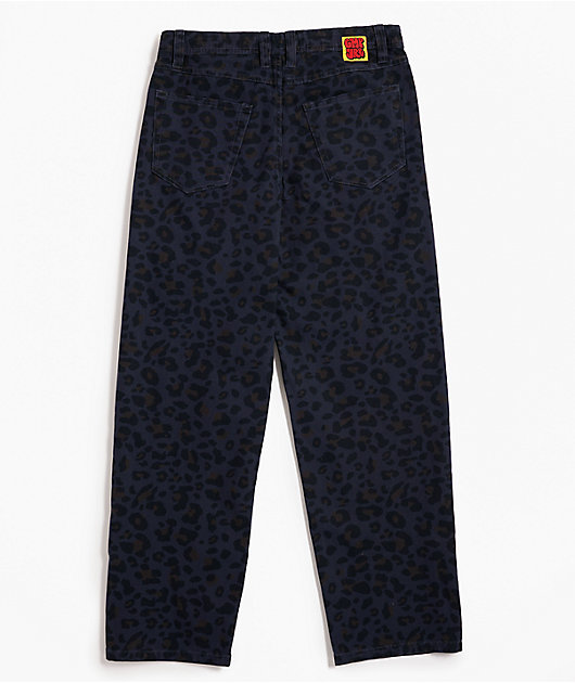 Empyre Kids Cheetah Black Loose Fit Canvas Skate Jeans