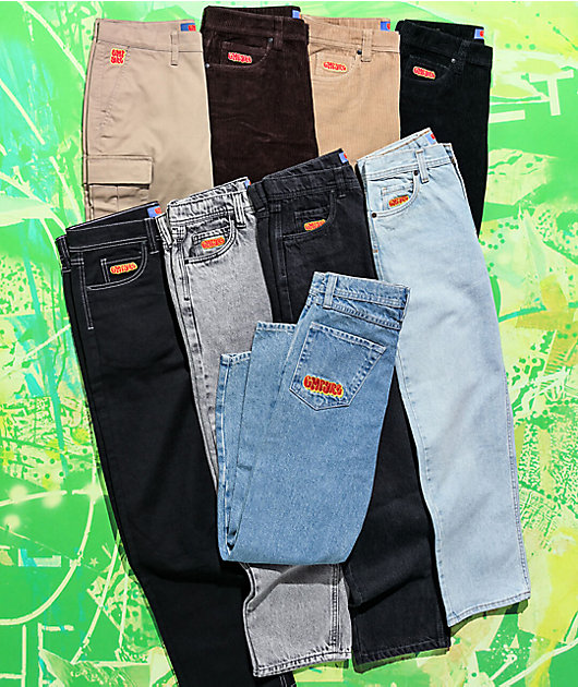 Empyre Kids Corduroy Black Loose Fit Skate Pants