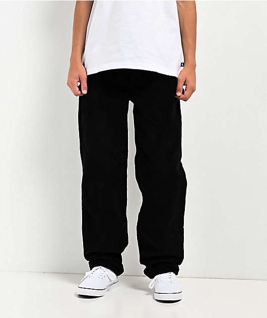 Empyre Kids Corduroy Black Loose Fit Skate Pants