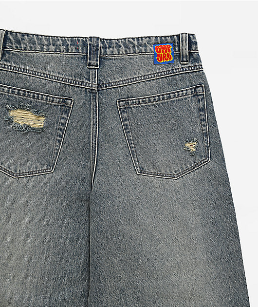 Empyre Kids Destroy Blue Wash Ultra Wide Jeans