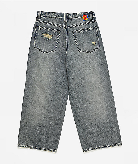 Empyre Kids Destroy Blue Wash Ultra Wide Jeans