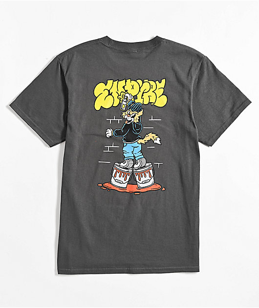 Empyre Kids Graffiti Cat Grey T-Shirt
