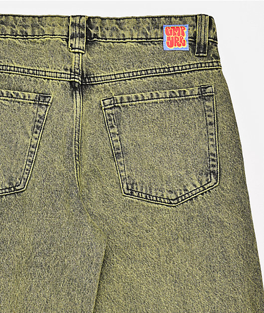 Empyre Kids Green Wash Ultra Wide Jeans