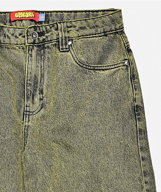 Empyre Kids Green Wash Ultra Wide Jeans
