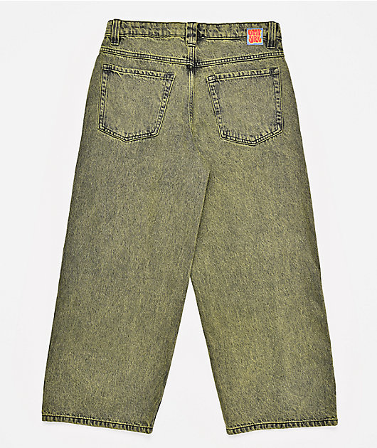 Empyre Kids Green Wash Ultra Wide Jeans