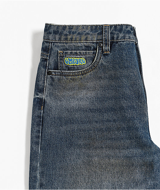 Empyre Kids Horse Power Blue Wash Ultra Wide Skate Jeans