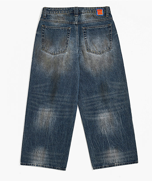 21-22 26.5センチEMPYRE Empyre Ultra Wide Fit Blake Medium Blue Wash Skate Jeans