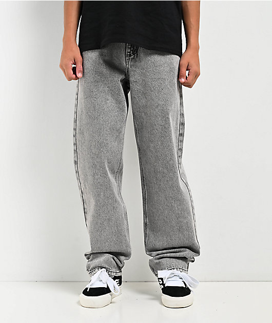 Empyre Kids Loose Fit Grey Scramble Skate Jeans | Zumiez
